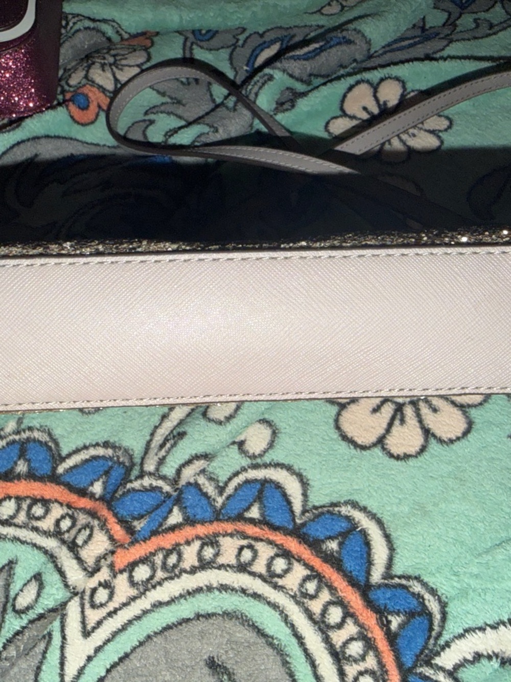Kate Spade New York Greta Glitter court crossbody bag/grey! NWOT - Picture 8 of 14